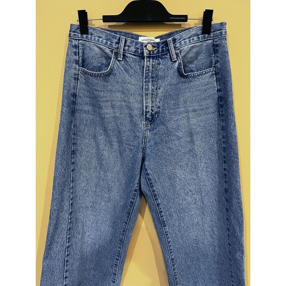 Just Black Barrel Jeans Wide Leg Twist Medium Denim Womens Size 31 - Picture 6 of 14